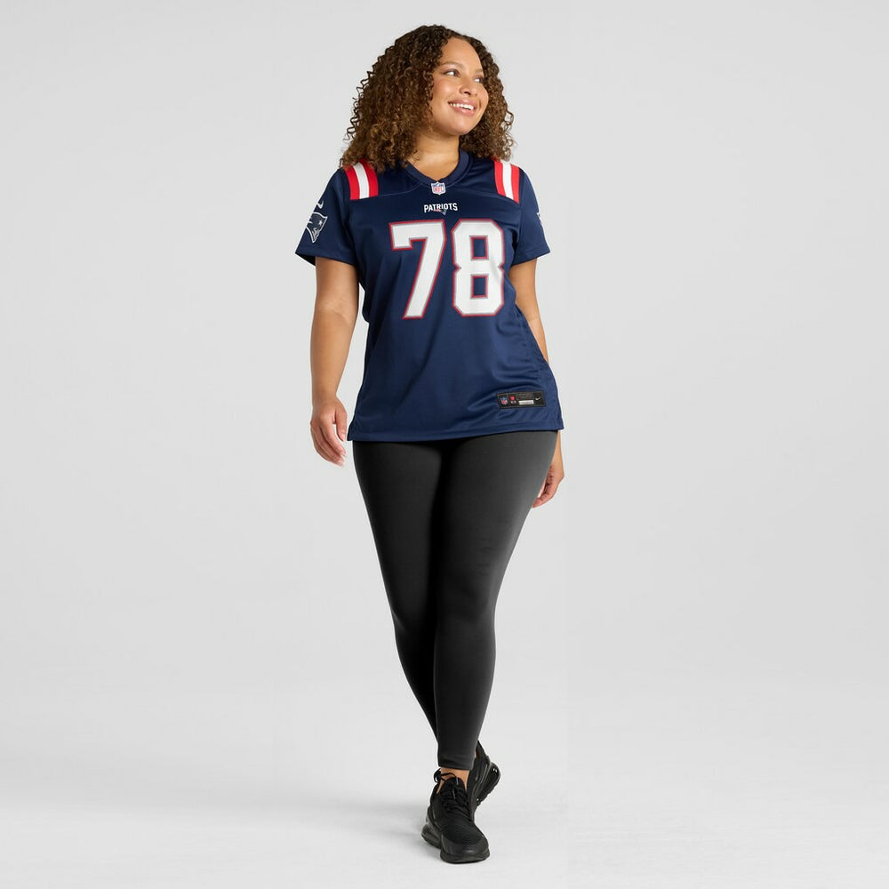 Bruce Armstrong New England Patriots Women's Game Retired Player Jersey Navy | Nike for Sale