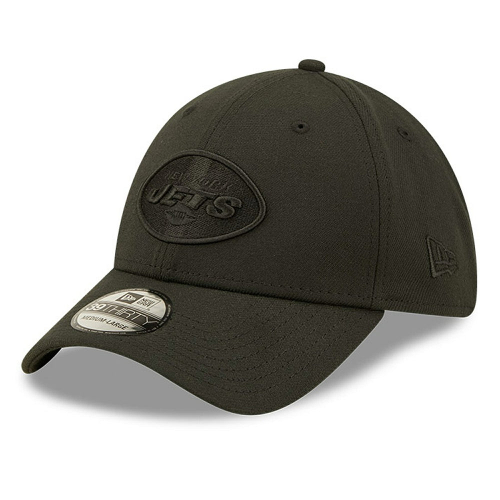New York Jets New Era Black On Black 39THIRTY Flex Hat | NFL