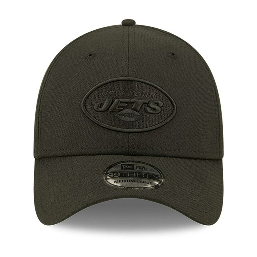 New York Jets New Era Black On Black 39THIRTY Flex Hat | NFL