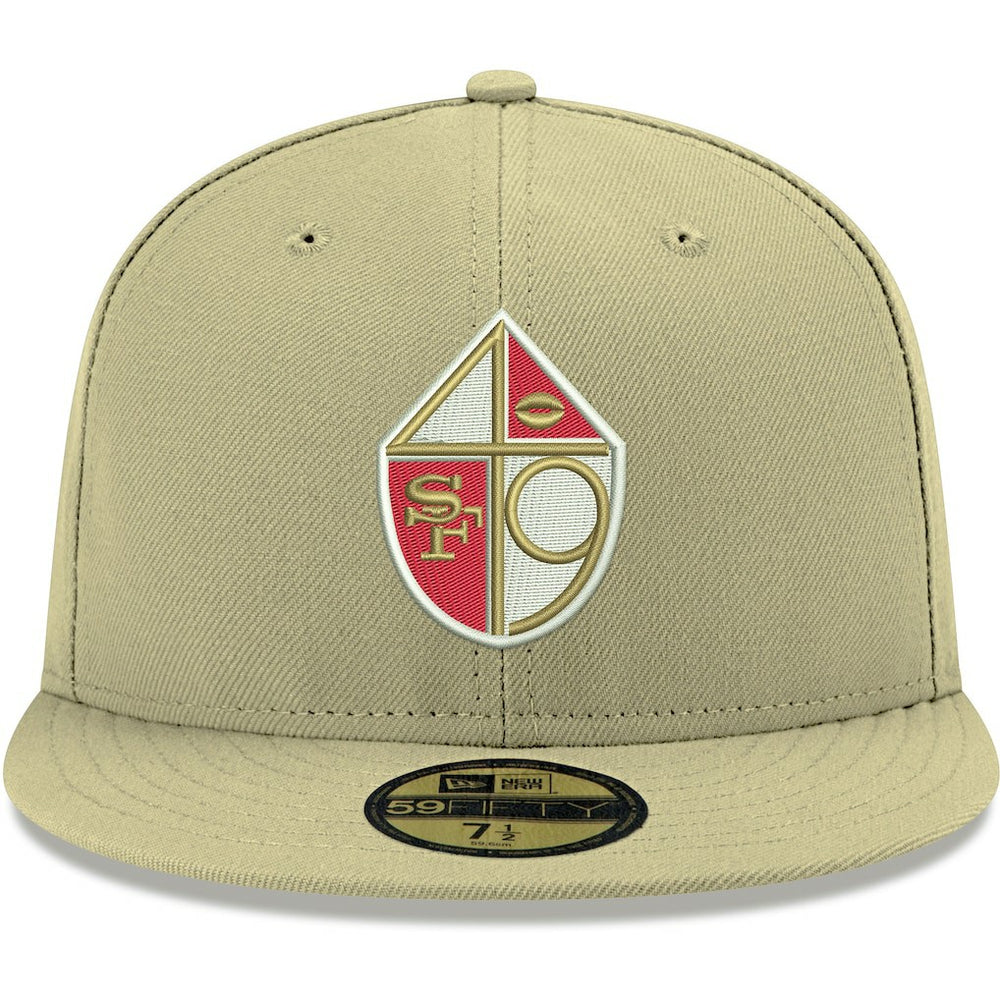 San Francisco 49ers New Era Omaha Throwback 59FIFTY Fitted Hat Gold | NFL