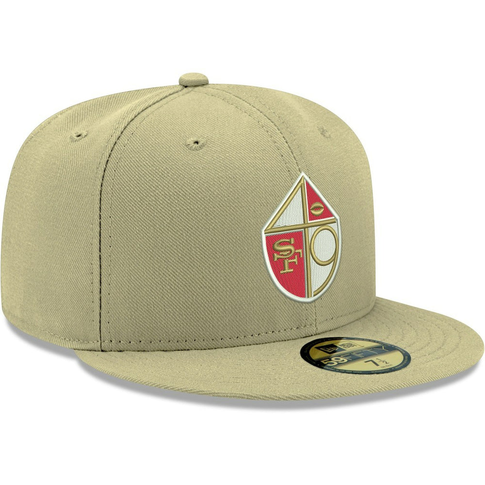 San Francisco 49ers New Era Omaha Throwback 59FIFTY Fitted Hat Gold | NFL