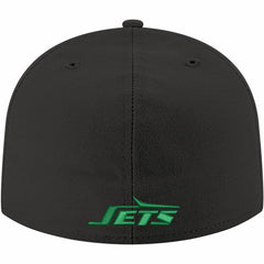New York Jets New Era Omaha Throwback 59FIFTY Fitted Hat Black | NFL