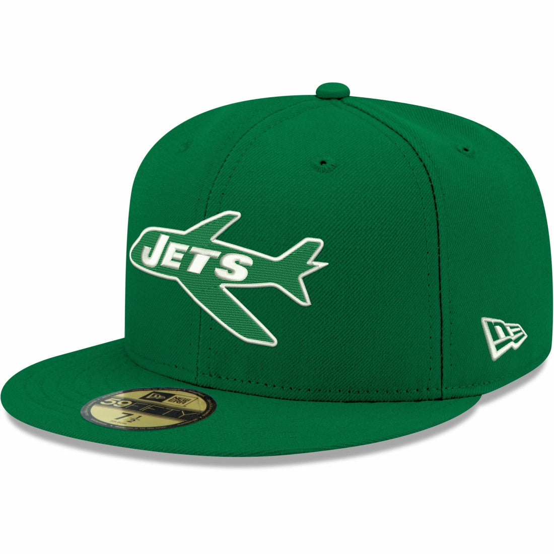 New York Jets New Era Omaha Throwback 59FIFTY Fitted Hat Kelly Green | NFL