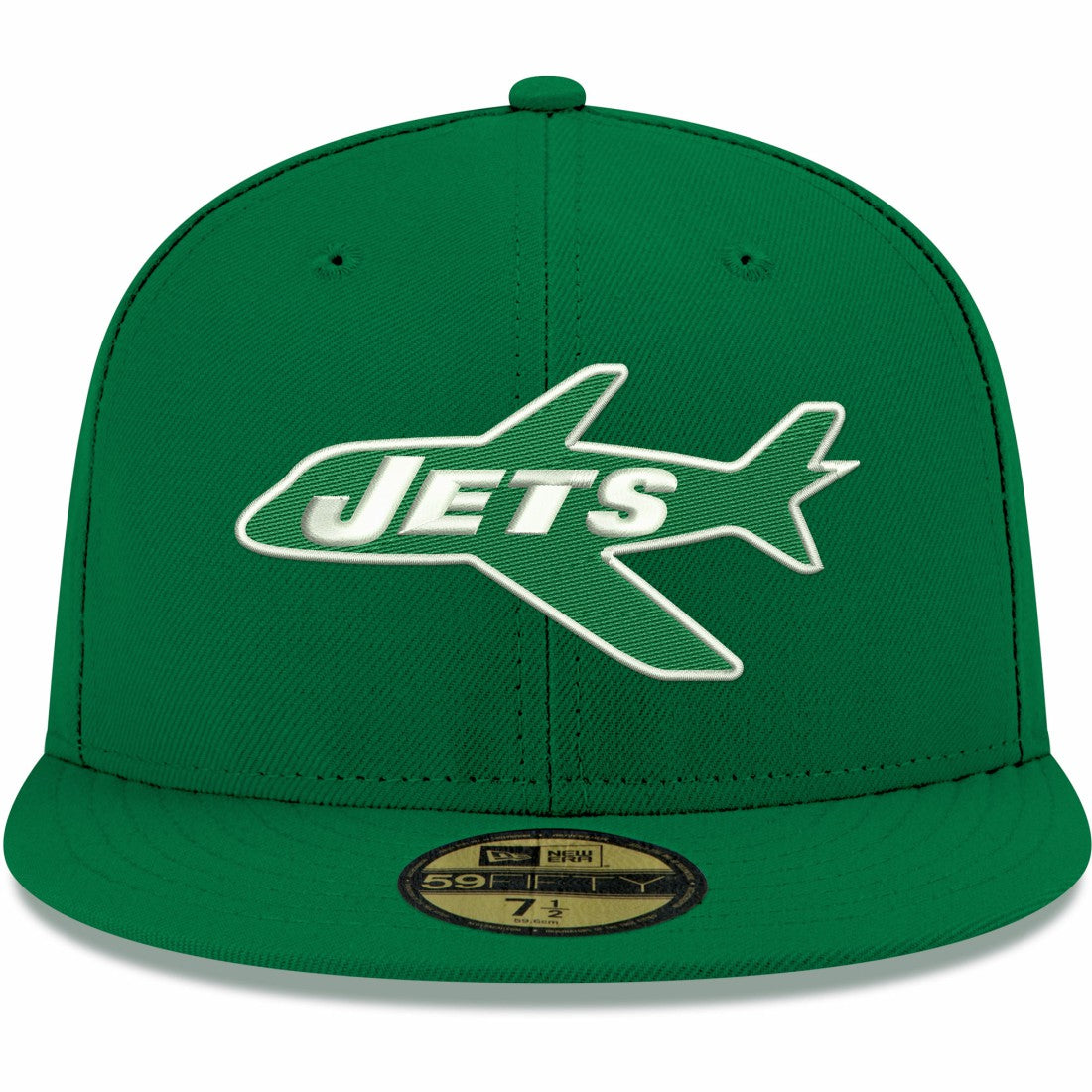 New York Jets New Era Omaha Throwback 59FIFTY Fitted Hat Kelly Green | NFL