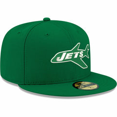 New York Jets New Era Omaha Throwback 59FIFTY Fitted Hat Kelly Green | NFL