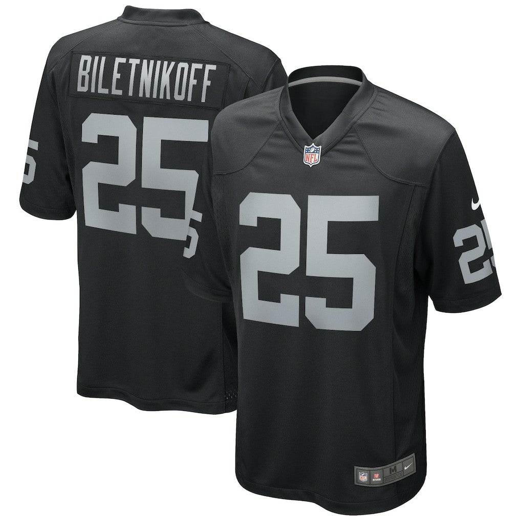 Fred Biletnikoff Las Vegas Raiders Game Retired Player Jersey Black | Nike for Sale