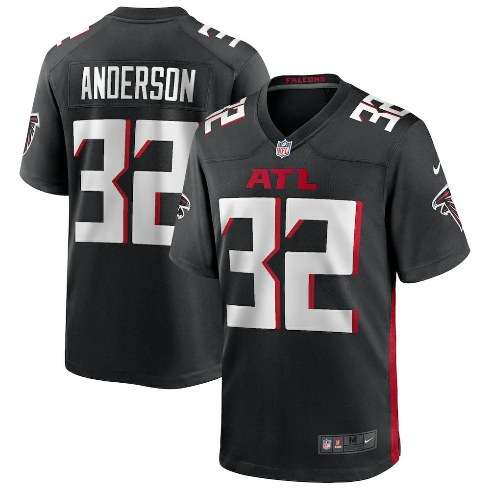 Jamal Anderson Atlanta Falcons Game Retired Player Jersey Black | Nike for Sale
