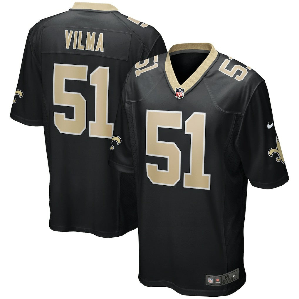 Jonathan Vilma New Orleans Saints Game Retired Player Jersey Black | Nike for Sale