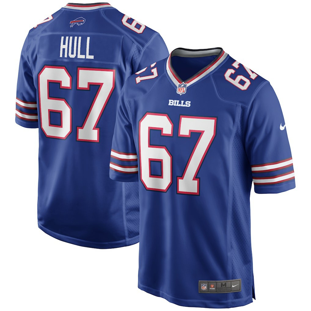 Kent Hull Buffalo Bills Game Retired Player Jersey Royal | Nike for Sale