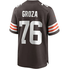 Lou Groza Cleveland Browns Game Retired Player Jersey Brown | Nike for Sale