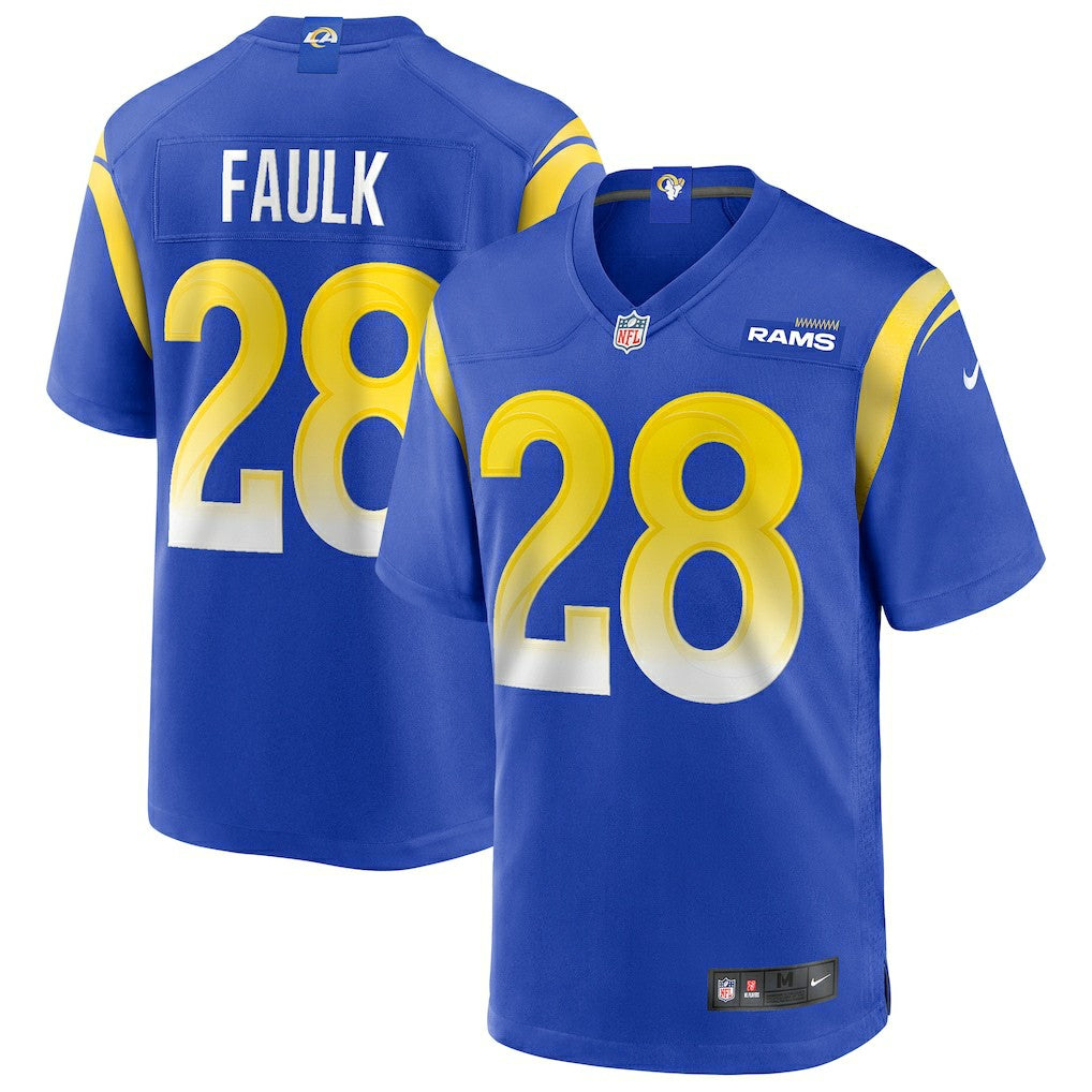 Marshall Faulk Los Angeles Rams Game Retired Player Jersey Royal | Nike for Sale
