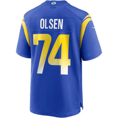 Merlin Olsen Los Angeles Rams Game Retired Player Jersey Royal | Nike for Sale