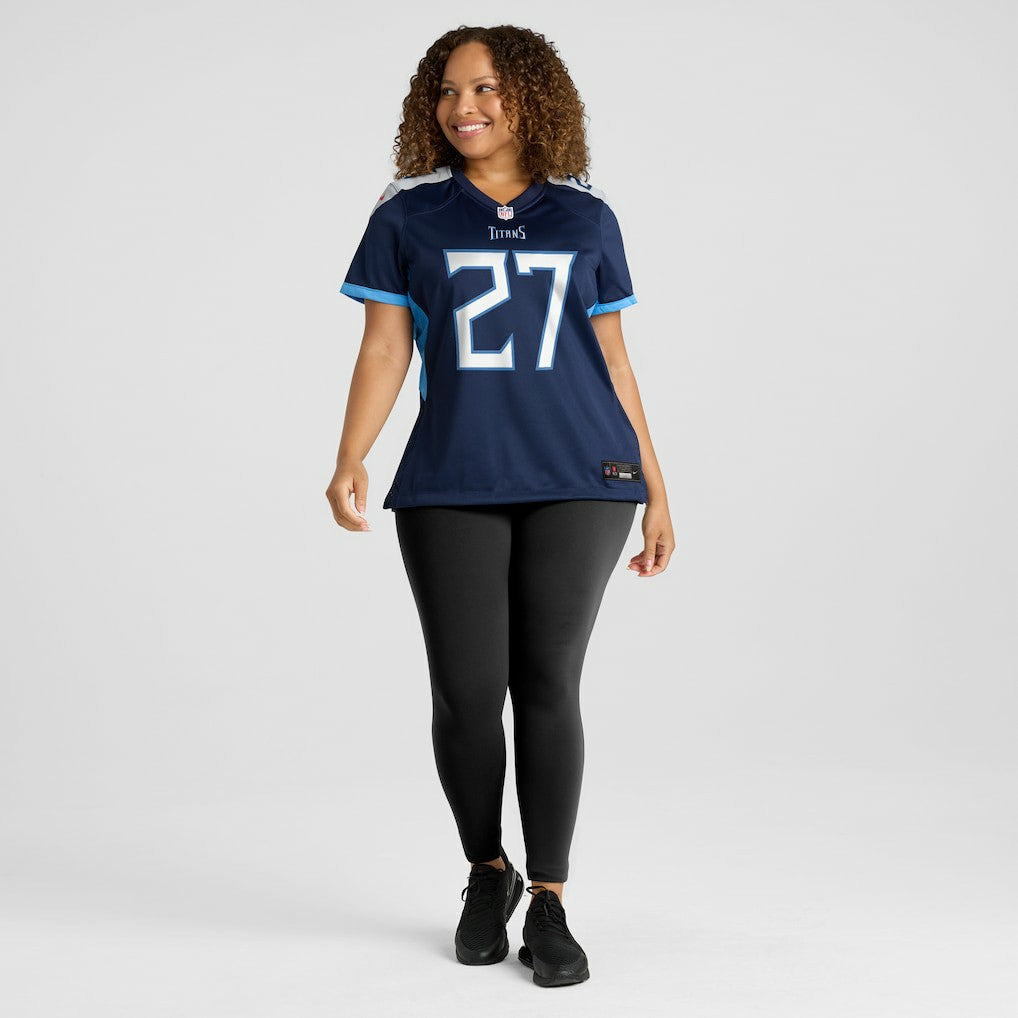 Eddie George Tennessee Titans Women's Game Retired Player Jersey Navy | Nike for Sale