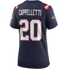Gino Cappelletti New England Patriots Women's Game Retired Player Jersey Navy | Nike for Sale