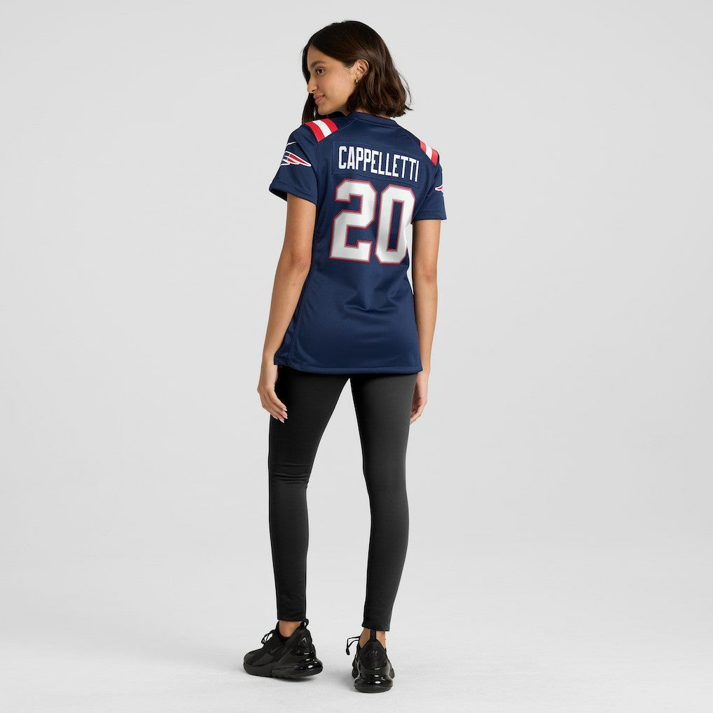 Gino Cappelletti New England Patriots Women's Game Retired Player Jersey Navy | Nike for Sale