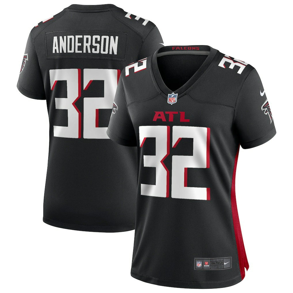 Jamal Anderson Atlanta Falcons Women's Game Retired Player Jersey Black | Nike for Sale