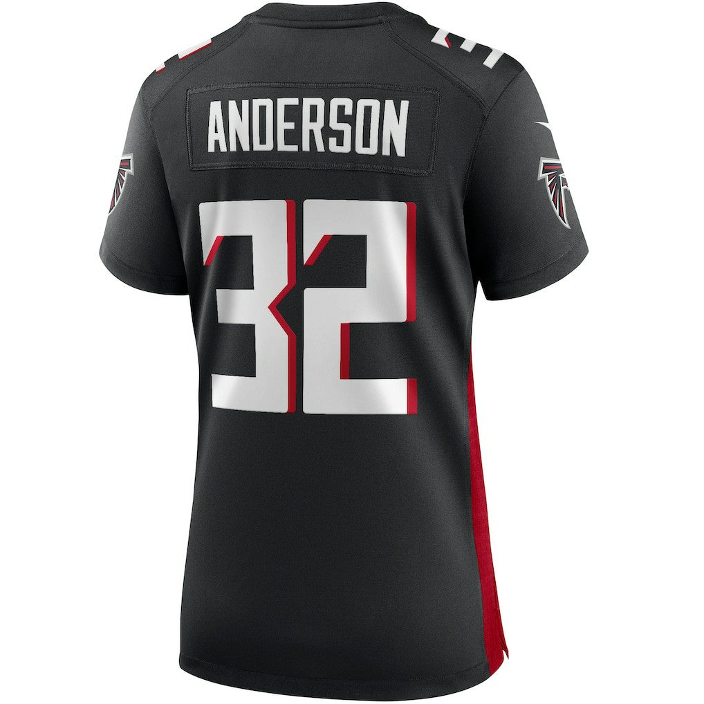 Jamal Anderson Atlanta Falcons Women's Game Retired Player Jersey Black | Nike for Sale