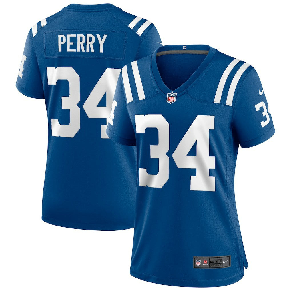 Joe Perry Indianapolis Colts Women's Game Retired Player Jersey Royal | Nike for Sale