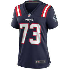 John Hannah New England Patriots Women's Game Retired Player Jersey Navy | Nike for Sale