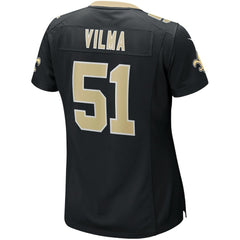 Jonathan Vilma New Orleans Saints Women's Game Retired Player Jersey Black | Nike for Sale
