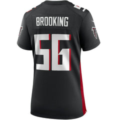 Keith Brooking Atlanta Falcons Women's Game Retired Player Jersey Black | Nike for Sale