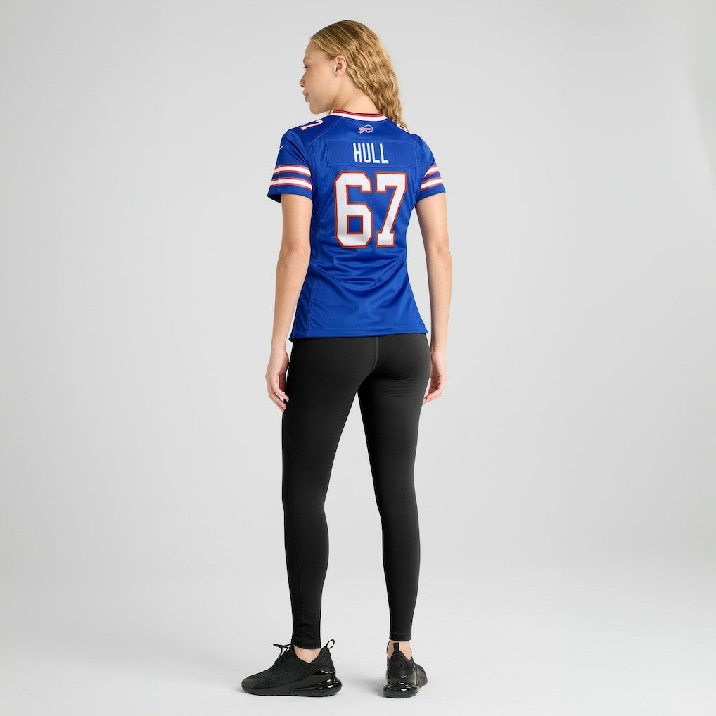 Kent Hull Buffalo Bills Women's Game Retired Player Jersey Royal | Nike for Sale