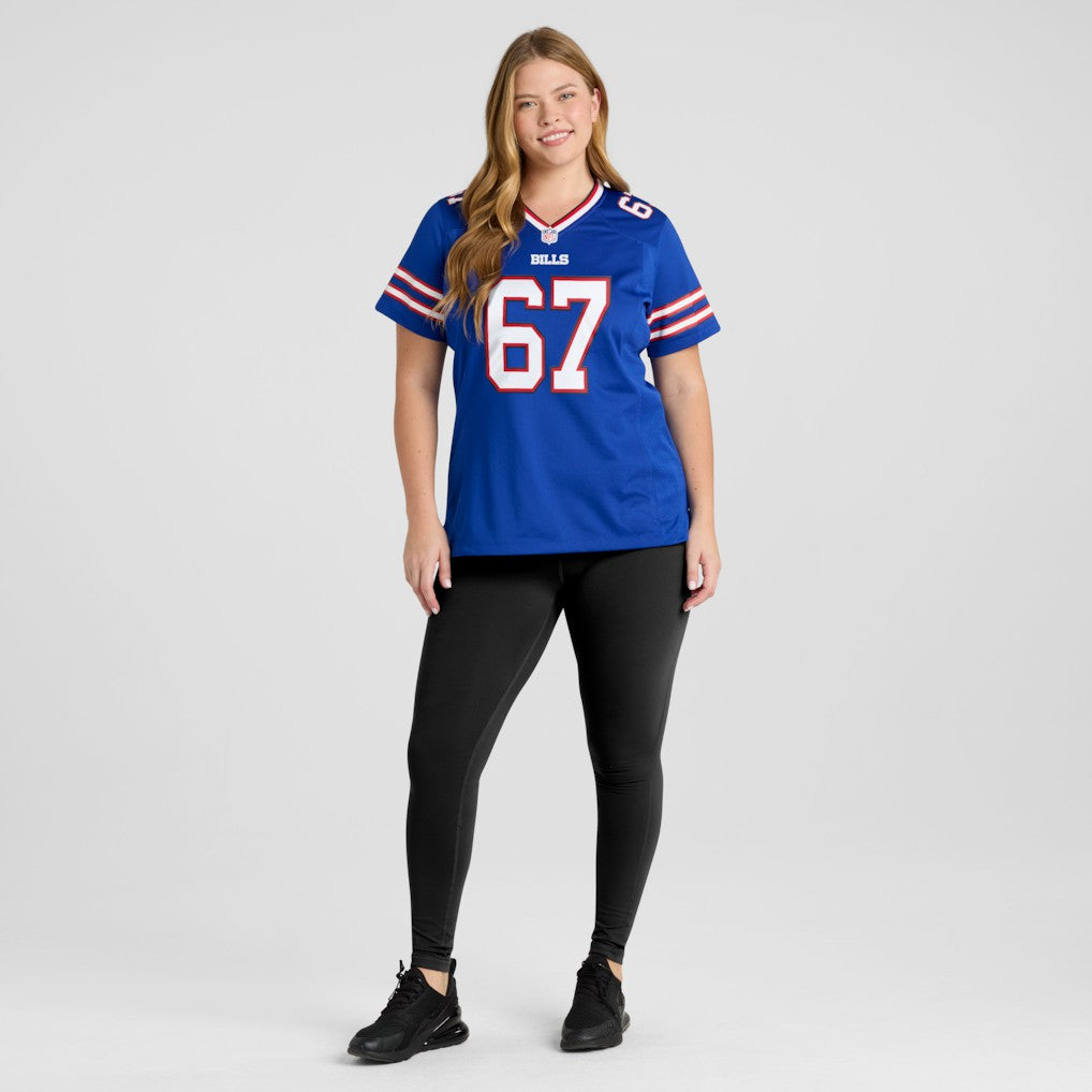 Kent Hull Buffalo Bills Women's Game Retired Player Jersey Royal | Nike for Sale