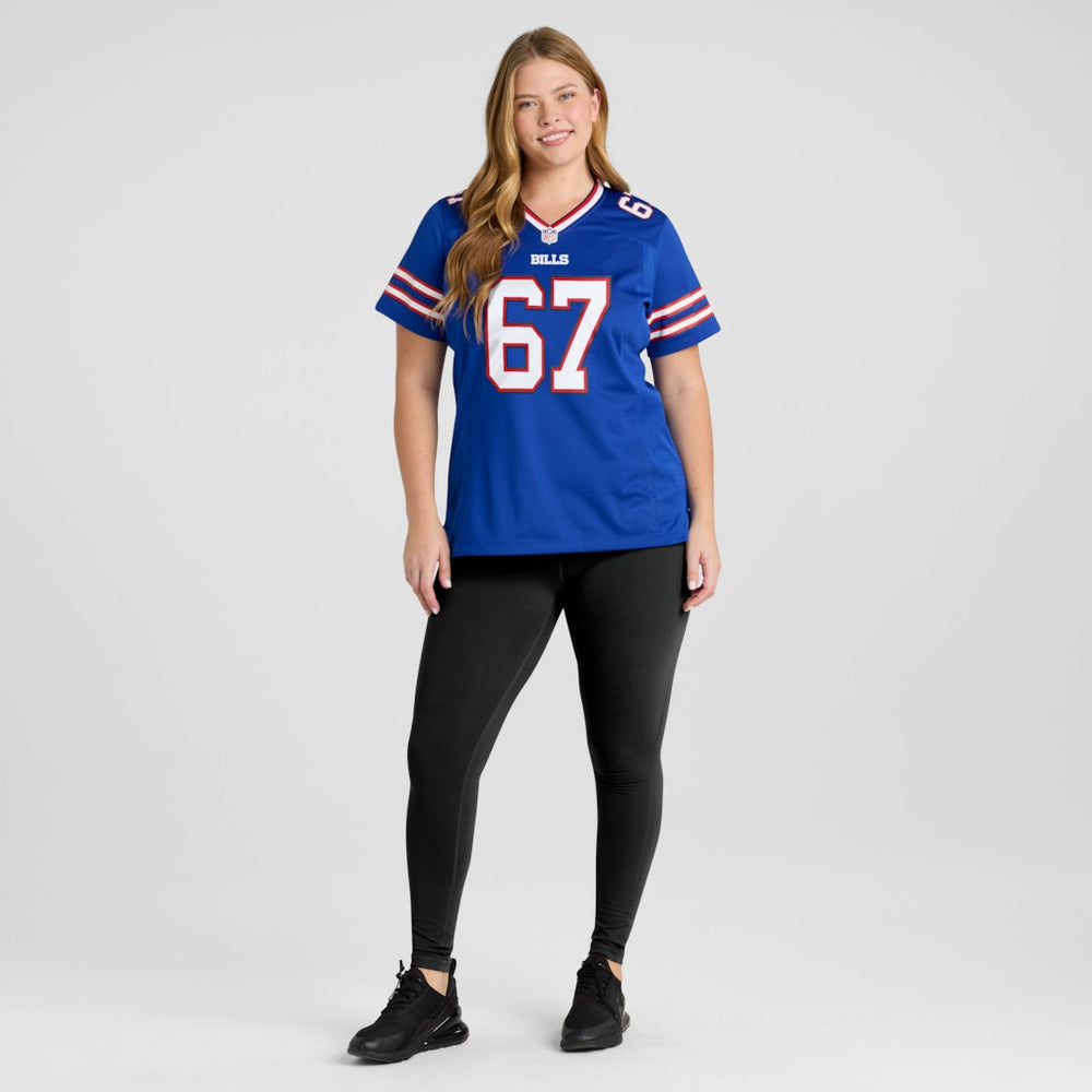 Kent Hull Buffalo Bills Women's Game Retired Player Jersey Royal | Nike for Sale