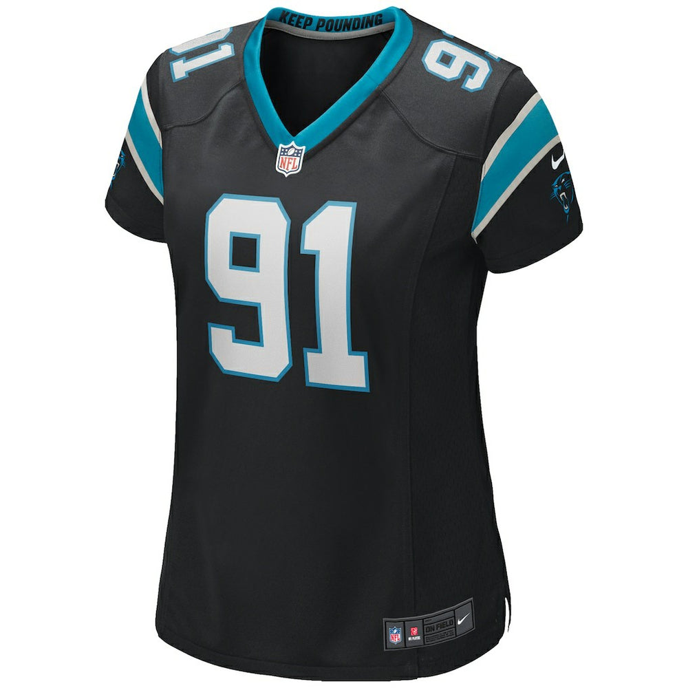 Kevin Greene Carolina Panthers Women's Game Retired Player Jersey Black | Nike for Sale