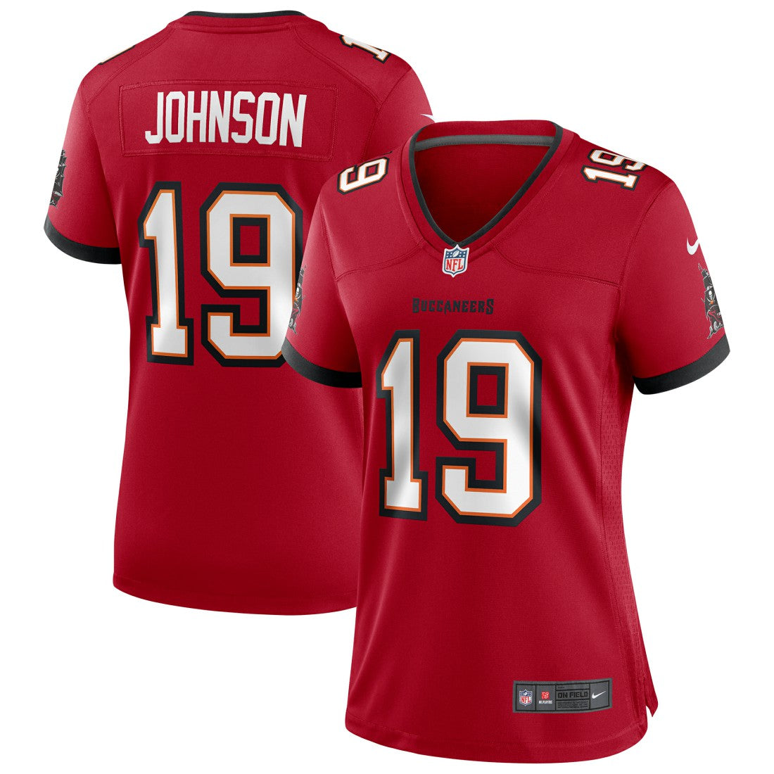 Keyshawn Johnson Tampa Bay Buccaneers Women's Game Retired Player Jersey Red | Nike for Sale