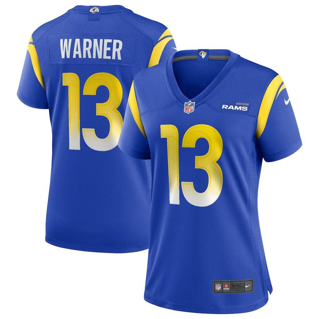 Kurt Warner Los Angeles Rams Women's Game Retired Player Jersey Royal | Nike for Sale