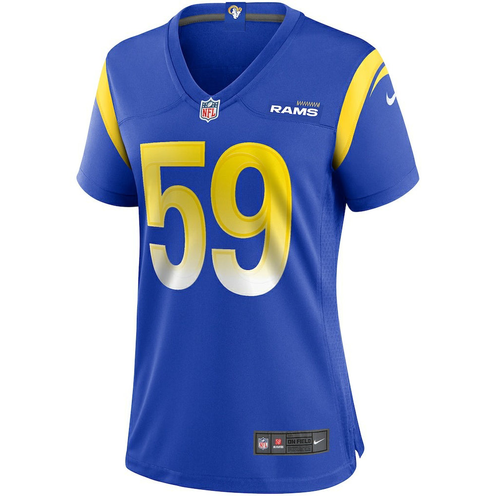 London Fletcher Los Angeles Rams Women's Game Retired Player Jersey Royal | Nike for Sale