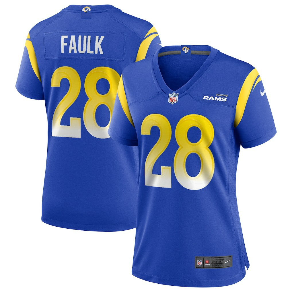 Marshall Faulk Los Angeles Rams Women's Game Retired Player Jersey Royal | Nike for Sale