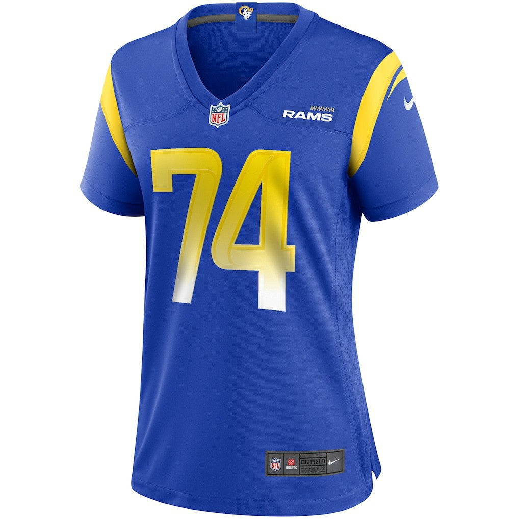 Merlin Olsen Los Angeles Rams Women's Game Retired Player Jersey Royal | Nike for Sale