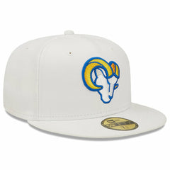 Los Angeles Rams New Era Omaha Ram Head 59FIFTY Fitted Hat White | NFL