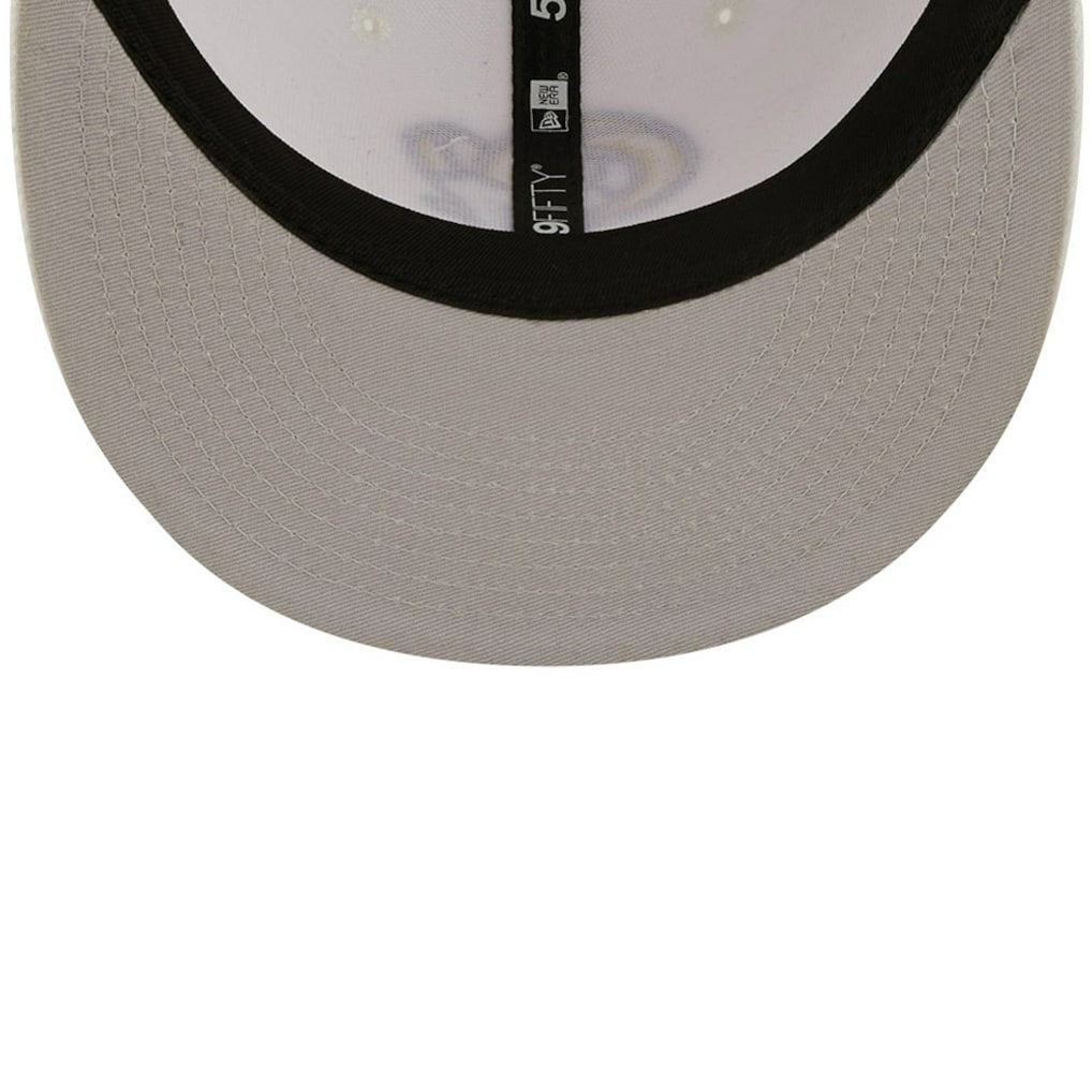 Los Angeles Rams New Era Omaha Ram Head 59FIFTY Fitted Hat White | NFL