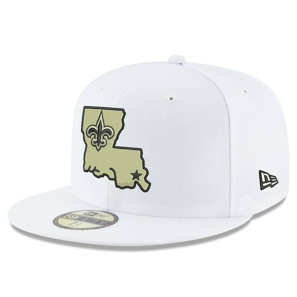 New Orleans Saints New Era Omaha Alternate Logo 59FIFTY Fitted Hat White | NFL