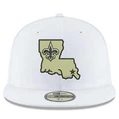 New Orleans Saints New Era Omaha Alternate Logo 59FIFTY Fitted Hat White | NFL