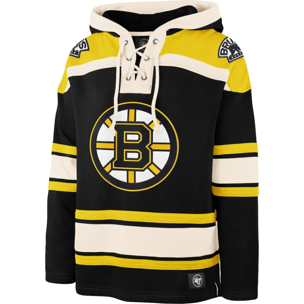 Boston Bruins '47 Superior Lacer Hoodie - Black - NHL