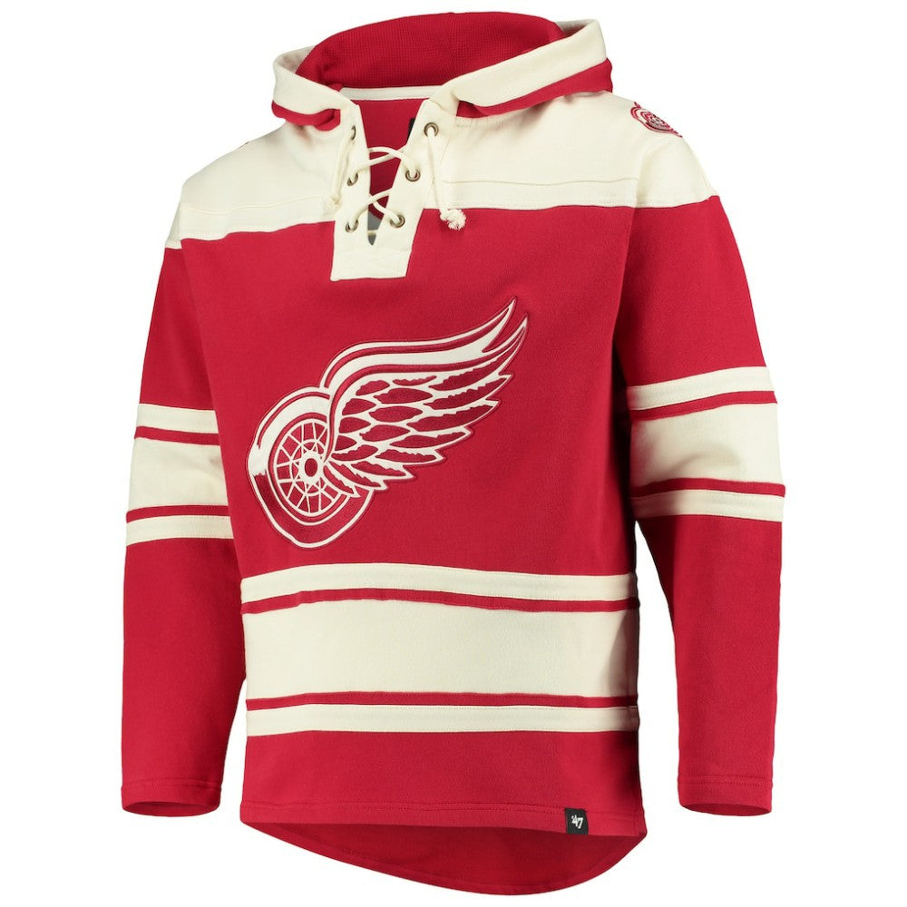Detroit Red Wings '47 Superior Lacer Hoodie - Red - NHL