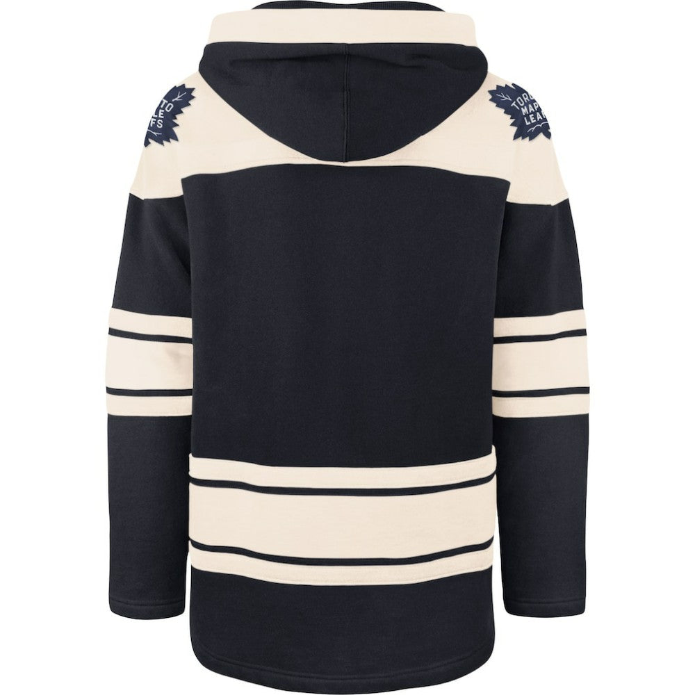 Toronto Maple Leafs '47 Superior Lacer Pullover Hoodie - Navy/Cream - NHL