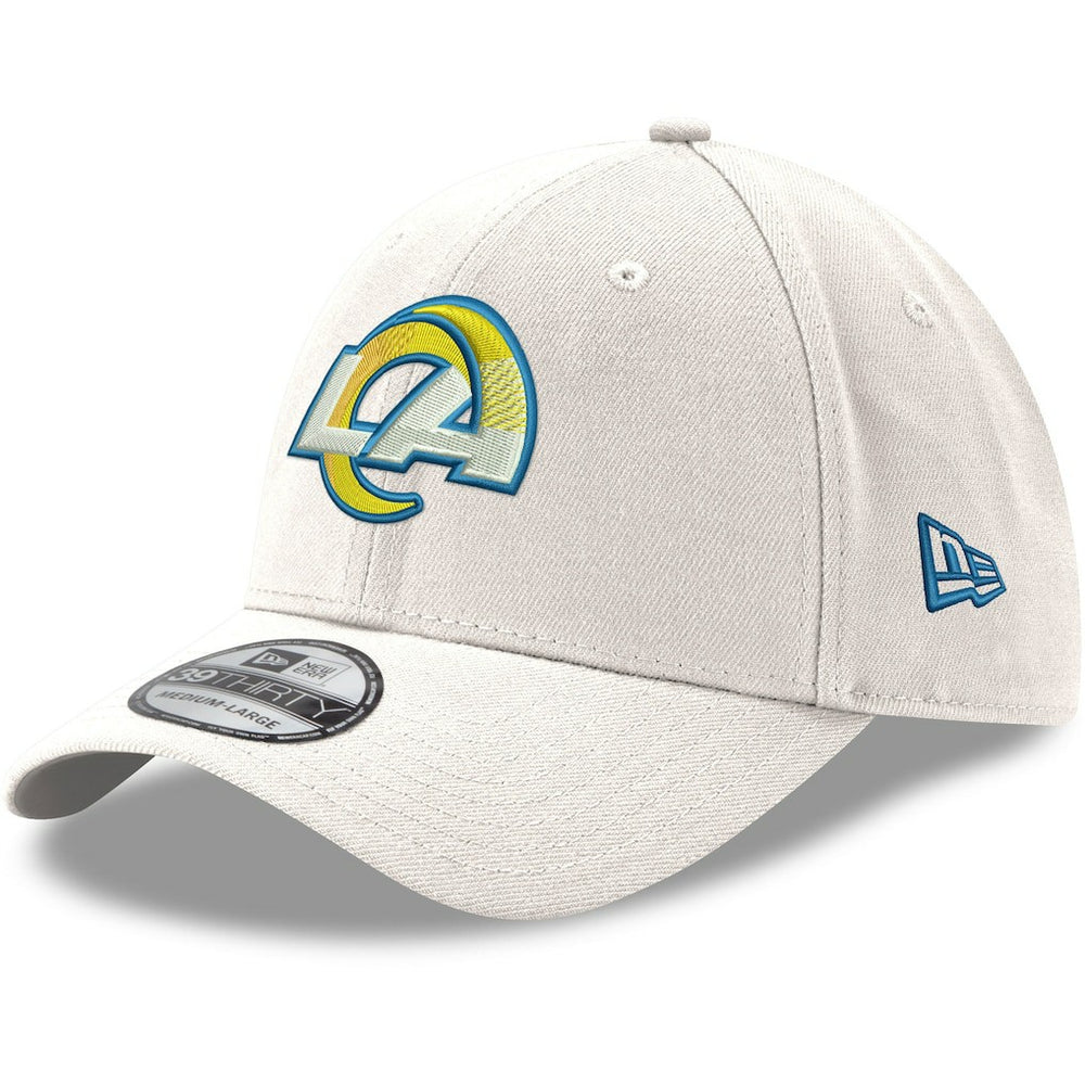 Los Angeles Rams New Era LA Logo Iced II 39THIRTY Flex Hat White | NFL
