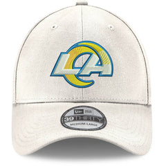 Los Angeles Rams New Era LA Logo Iced II 39THIRTY Flex Hat White | NFL