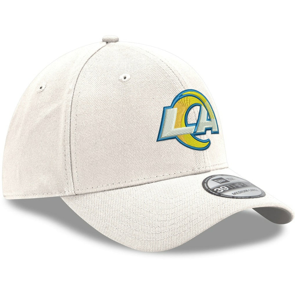 Los Angeles Rams New Era LA Logo Iced II 39THIRTY Flex Hat White | NFL