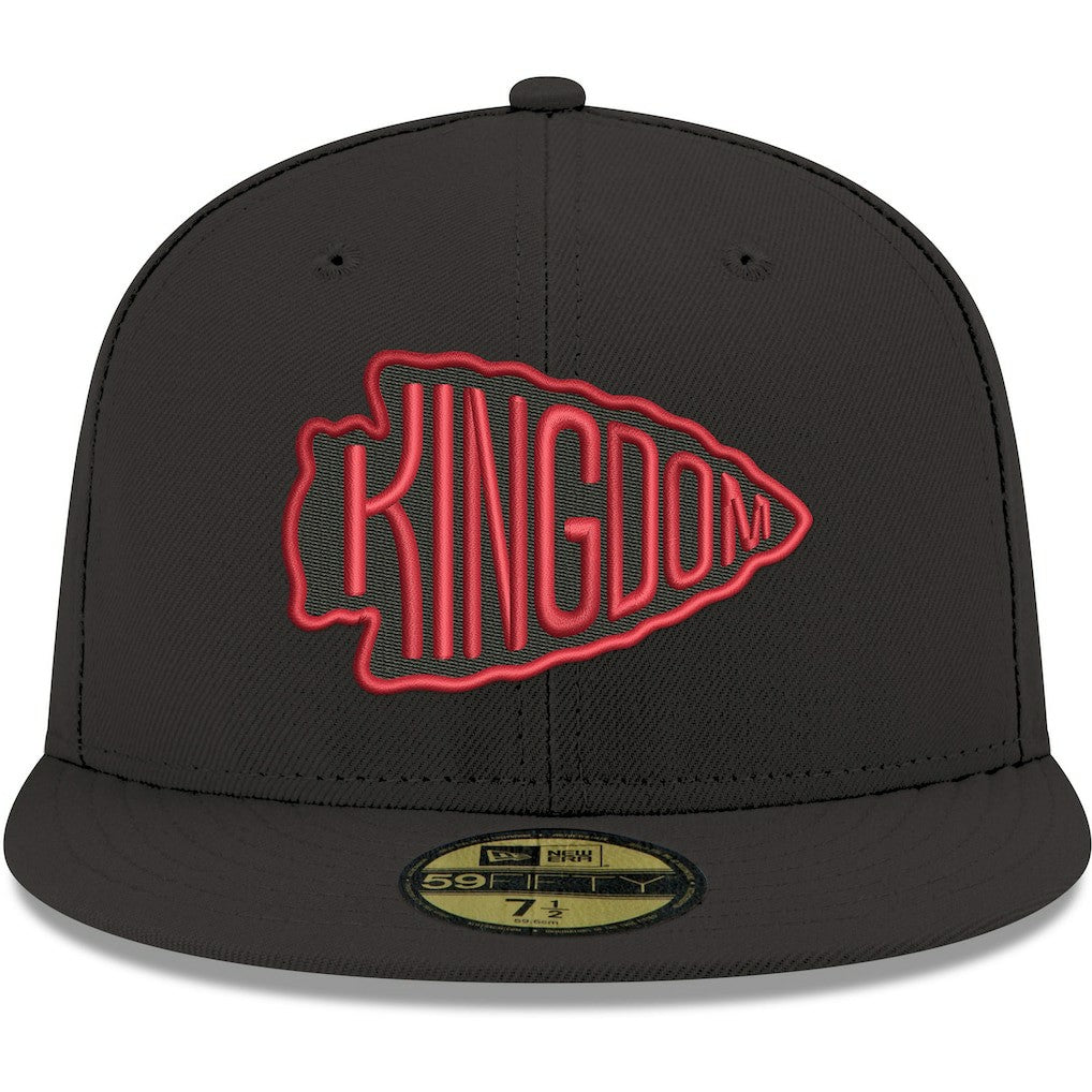 Kansas City Chiefs New Era Omaha 59FIFTY Fitted Hat Black | NFL