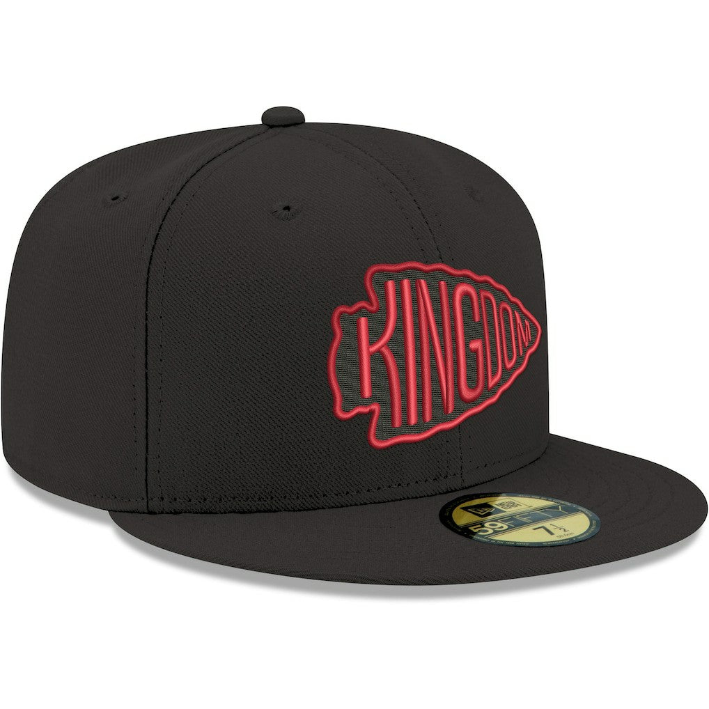 Kansas City Chiefs New Era Omaha 59FIFTY Fitted Hat Black | NFL