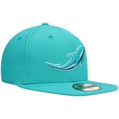 Miami Dolphins New Era Omaha 59FIFTY Fitted Hat Aqua | NFL