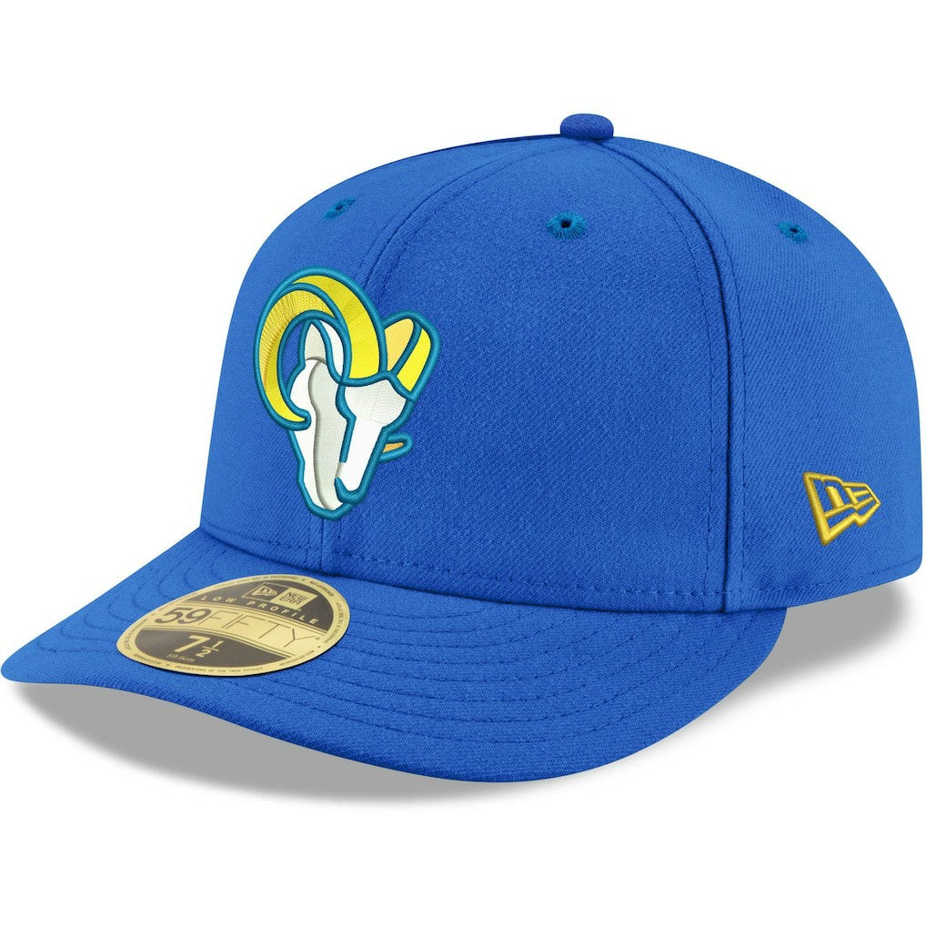 Los Angeles Rams New Era Omaha Low Profile 59FIFTY Fitted Team Hat Royal | NFL