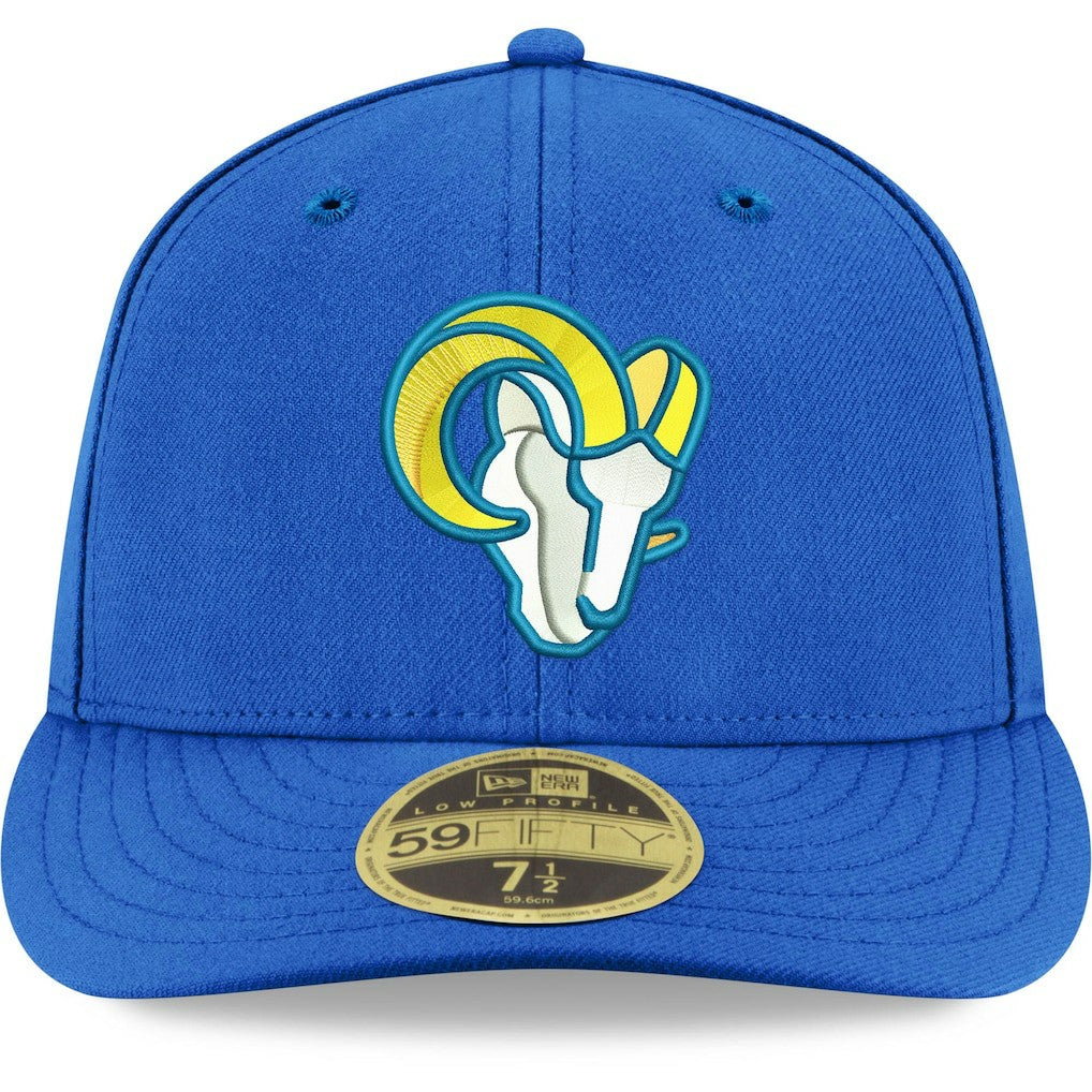 Los Angeles Rams New Era Omaha Low Profile 59FIFTY Fitted Team Hat Royal | NFL