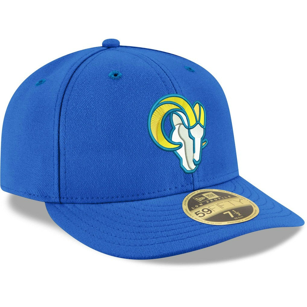 Los Angeles Rams New Era Omaha Low Profile 59FIFTY Fitted Team Hat Royal | NFL
